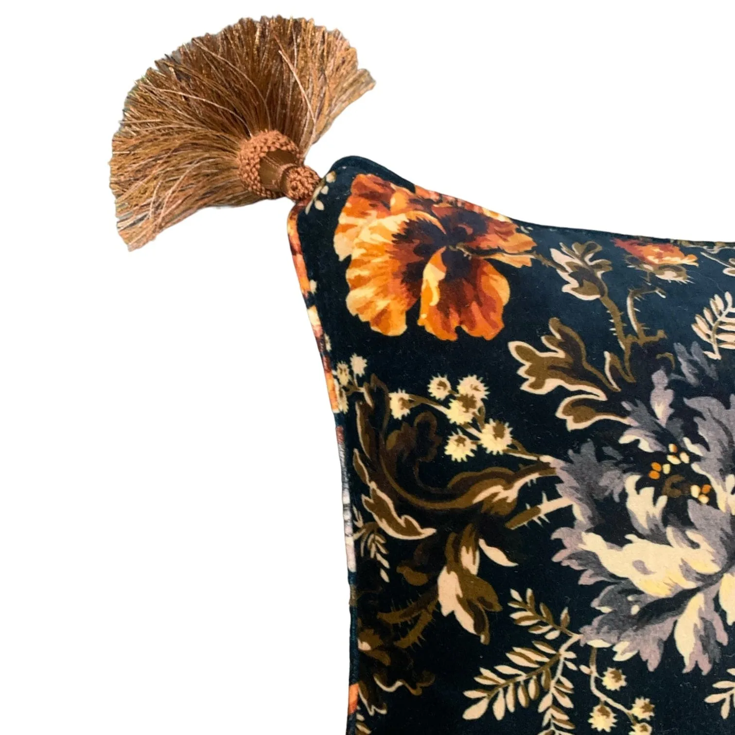 Opia Petrol 55x45cm Piped Cushion