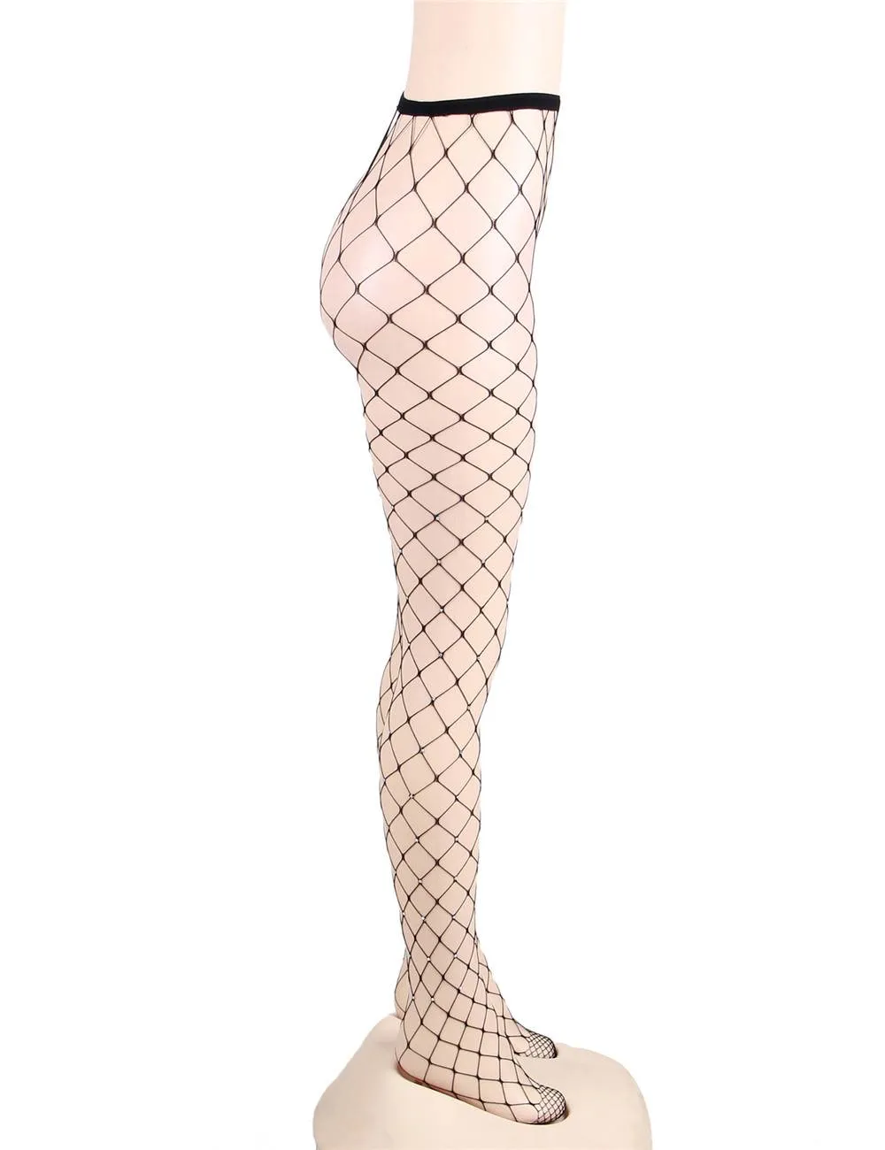 Opulent Black Diamond Fishnet (XS-L, XL-4XL)