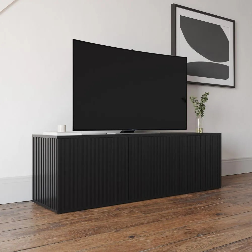 Opulent Modern Minimalist Black 60 inch TV Stand