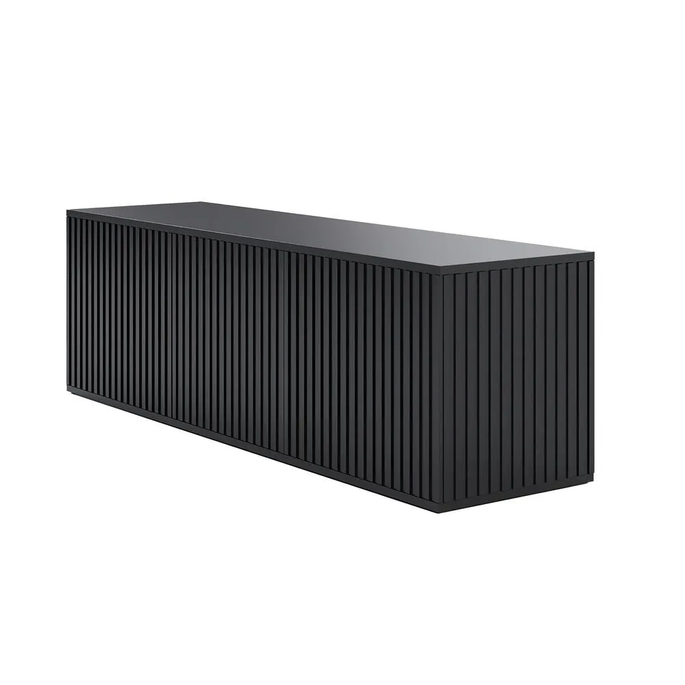 Opulent Modern Minimalist Black 60 inch TV Stand