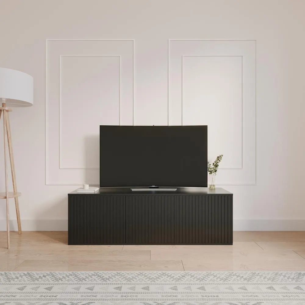 Opulent Modern Minimalist Black 60 inch TV Stand