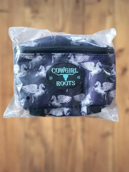 Pegasus Purple Horse Saddle Clutch Saddle Bag