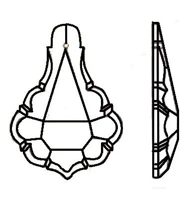 Pendant Crystal 2.5 inches Clear Prism with One Hole on Top