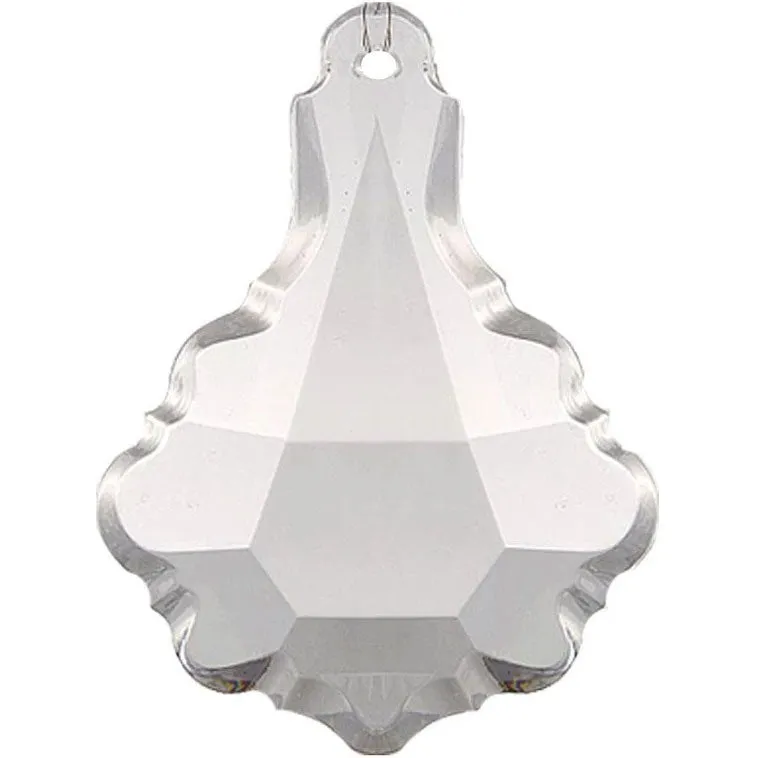 Pendant Crystal 2.5 inches Clear Prism with One Hole on Top