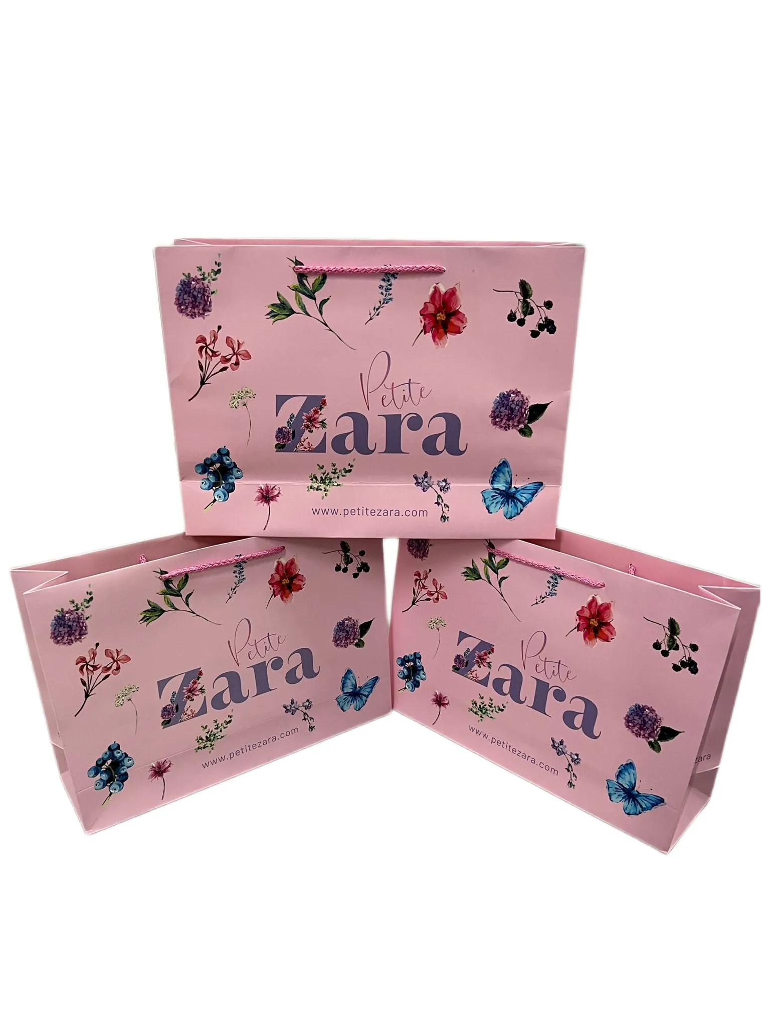 Personalised High Quality Carrier Bags 35 cm - 25 cm - 10 cm - From £0.80