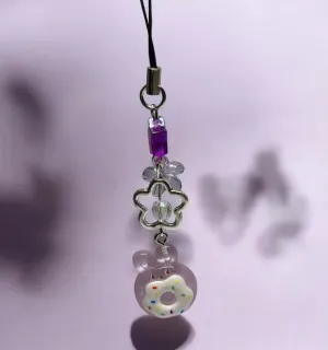Phone charm | purple donut