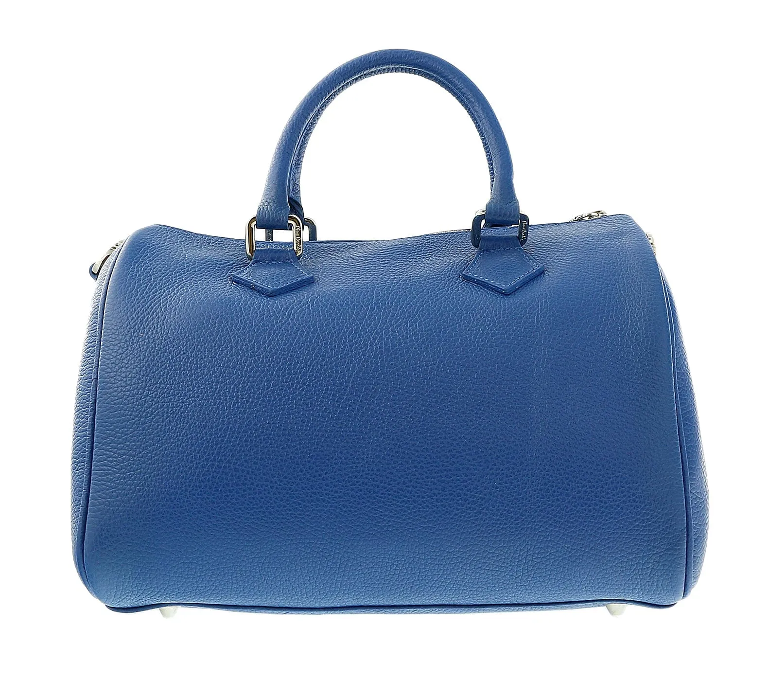 Pierre Cardin Soft Blue Leather Star Studded Medium Fashion Satchel Bag