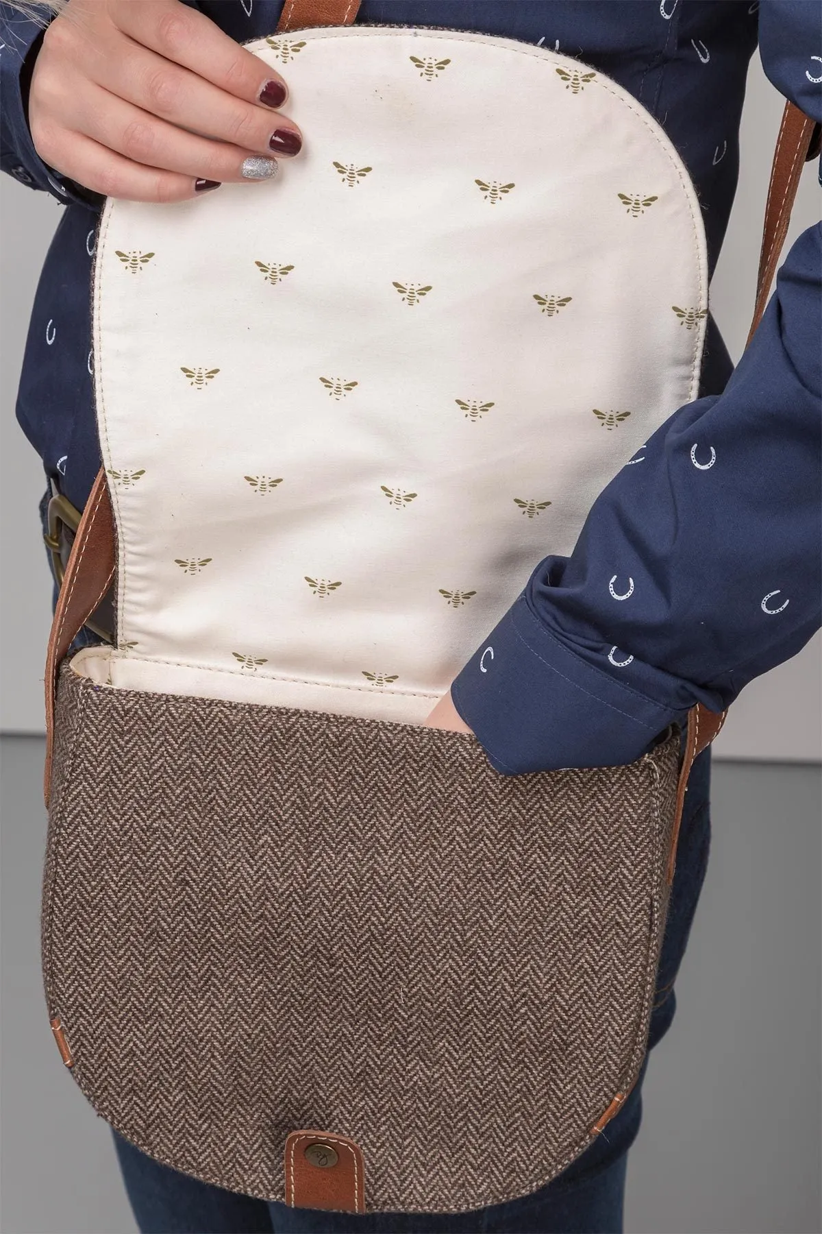 Pippa Tweed Saddle Bag