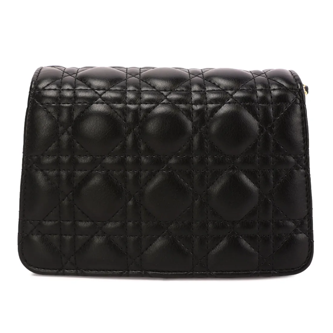 Quilted Metallic Buckle Cluch Bag