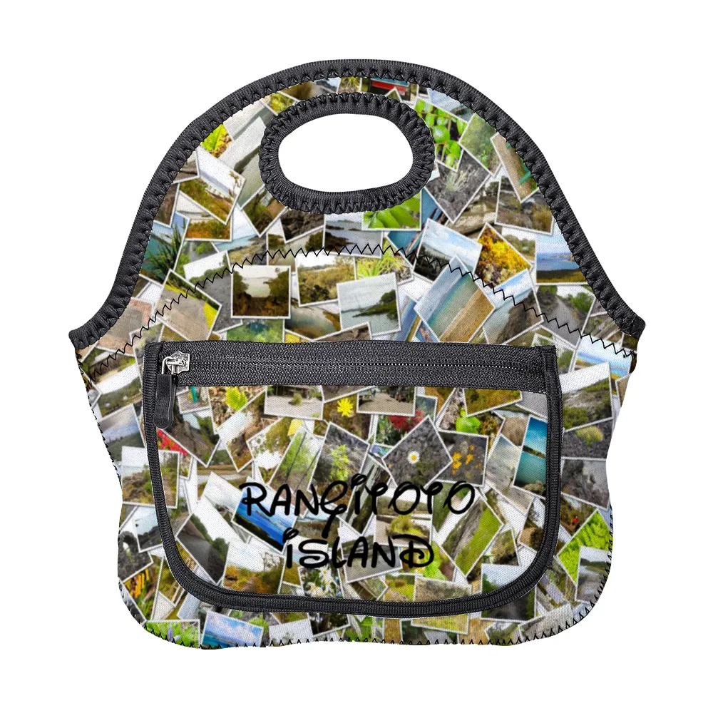 Rangitoto Island Insulated Lunch Bag with Zip Pocket