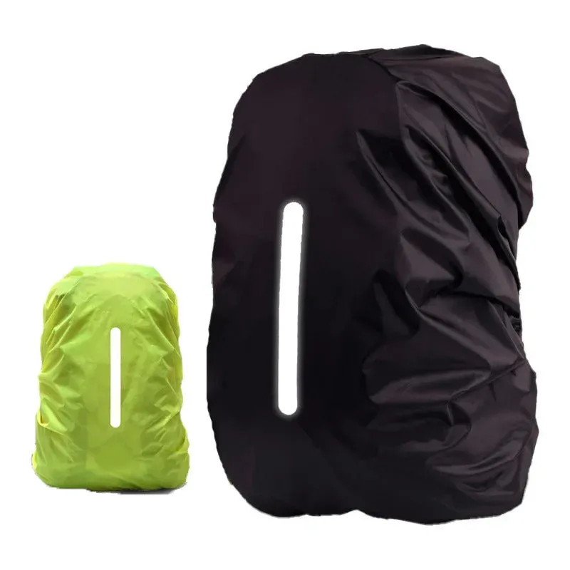 Reflective Waterproof Backpack Rain Cover Outdoor Sport Night Cycling Safety Light Rain Cover Case Bag Outdoor Camping Hiking