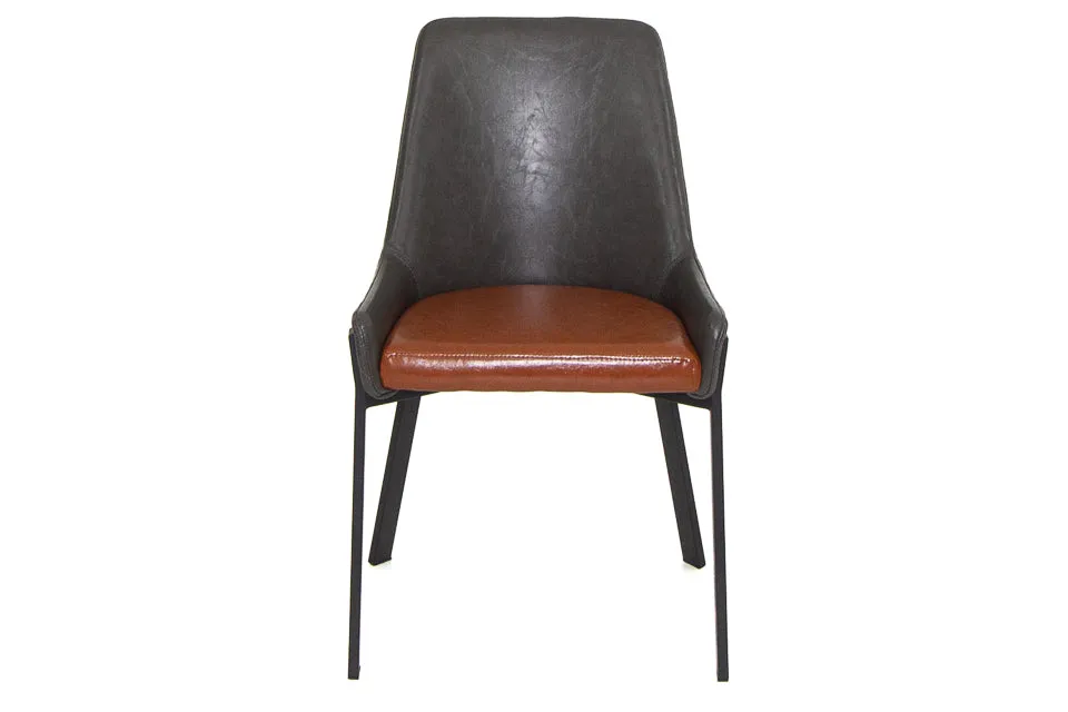 Regan - Grey Faux Leather Dining Chair