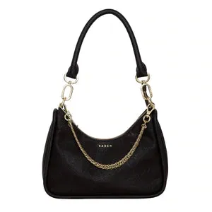 Saben Odette Handbag Black Python