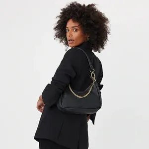 Saben Odette Handbag Black Python