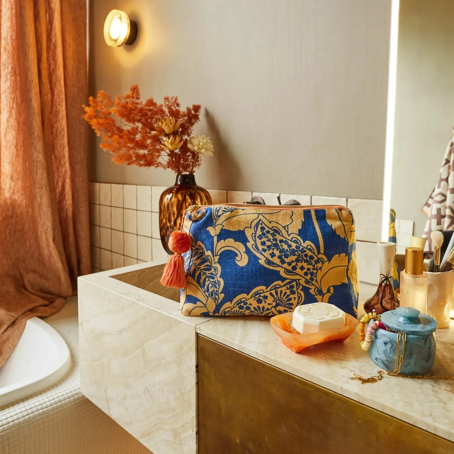 Sage and Clare Lata Cosmetic Bag