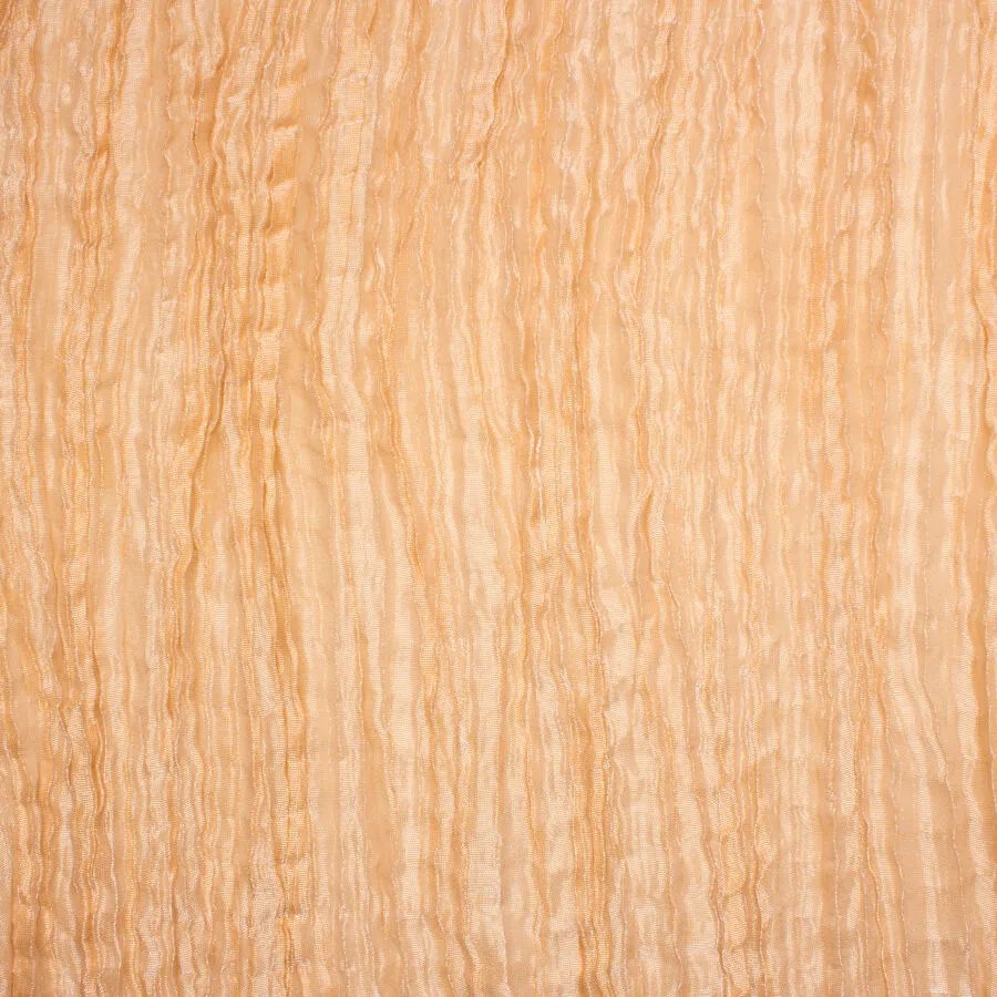 Sand/Gold Two-Tone Crinkled Chiffon