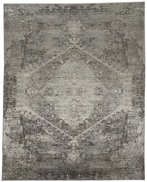 Sarrant 9193963F Grey/Silver Rug