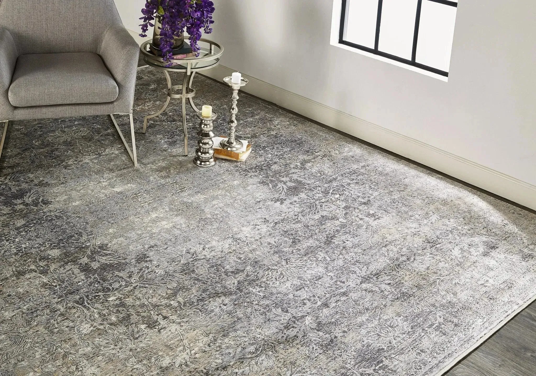 Sarrant 9193964F Grey/Ivory Rug