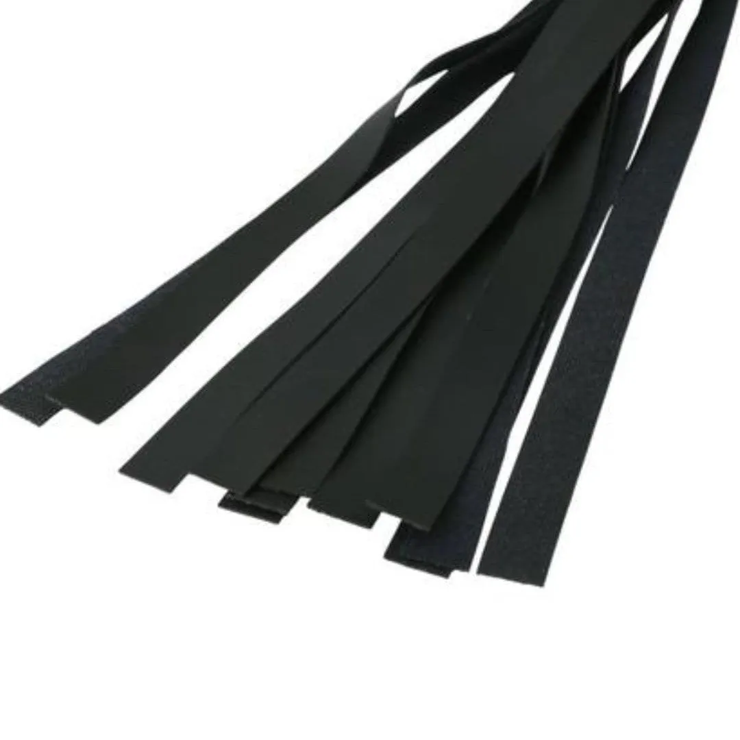 Sex and Mischief Black Faux Leather Flogger