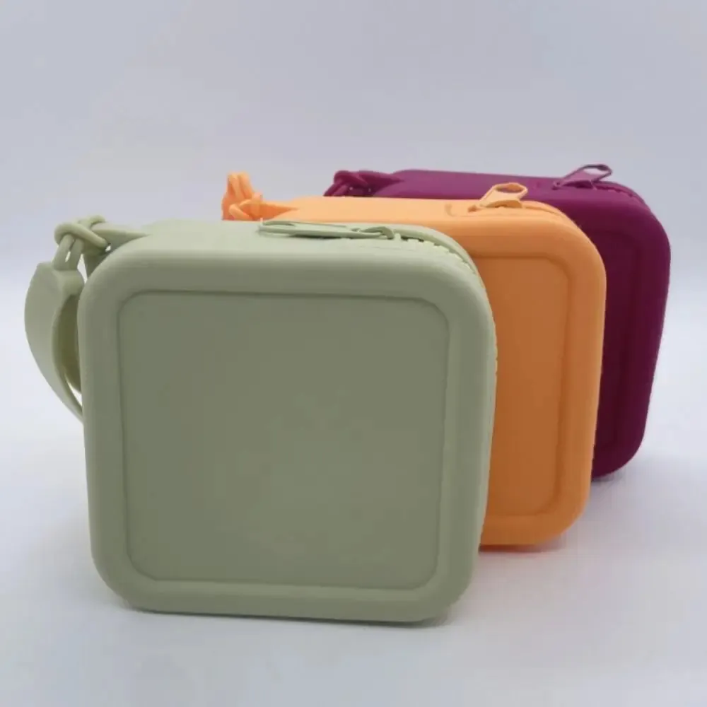Silicone Square  Storage Cosmetic Bag