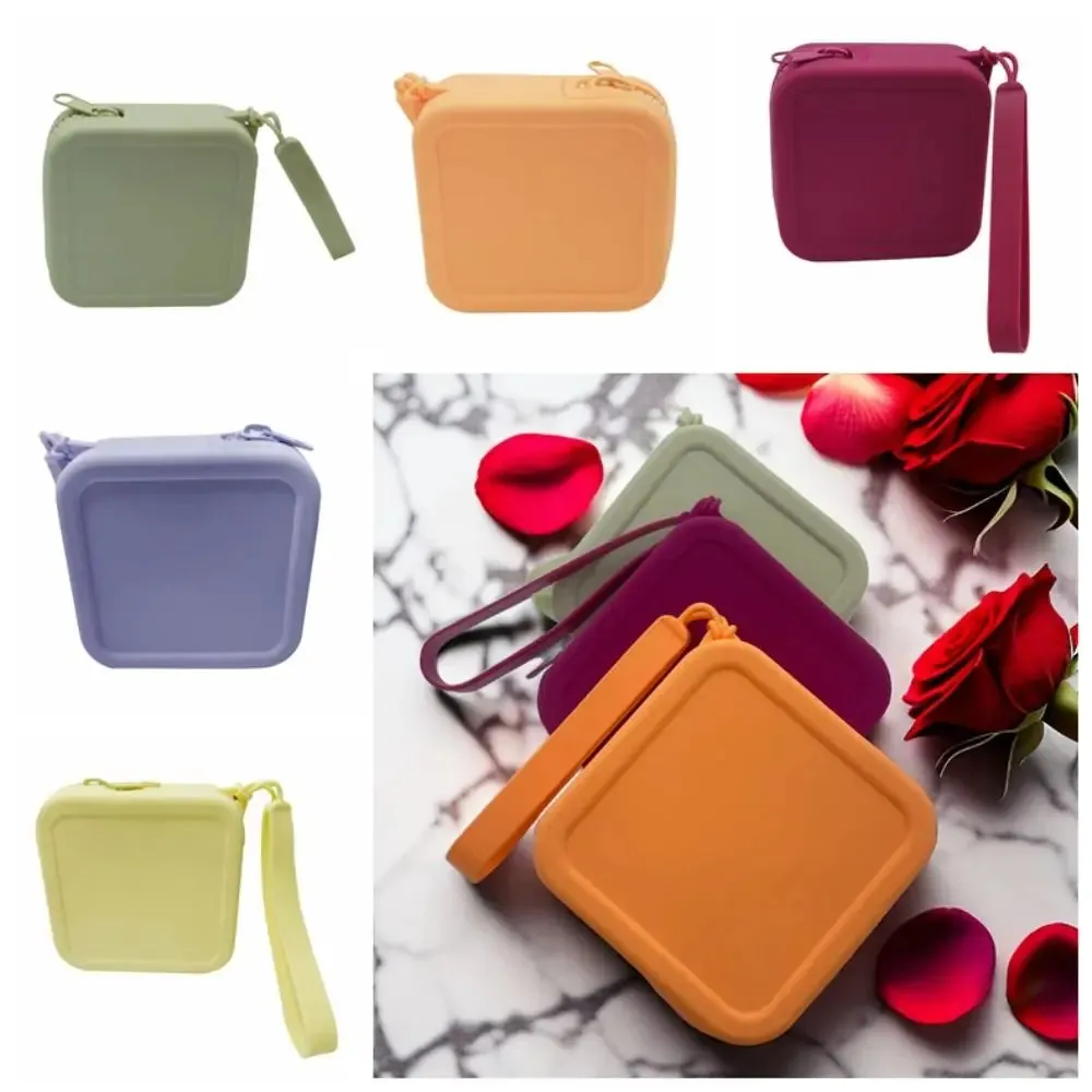 Silicone Square  Storage Cosmetic Bag