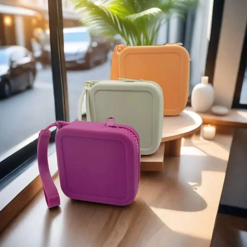 Silicone Square  Storage Cosmetic Bag