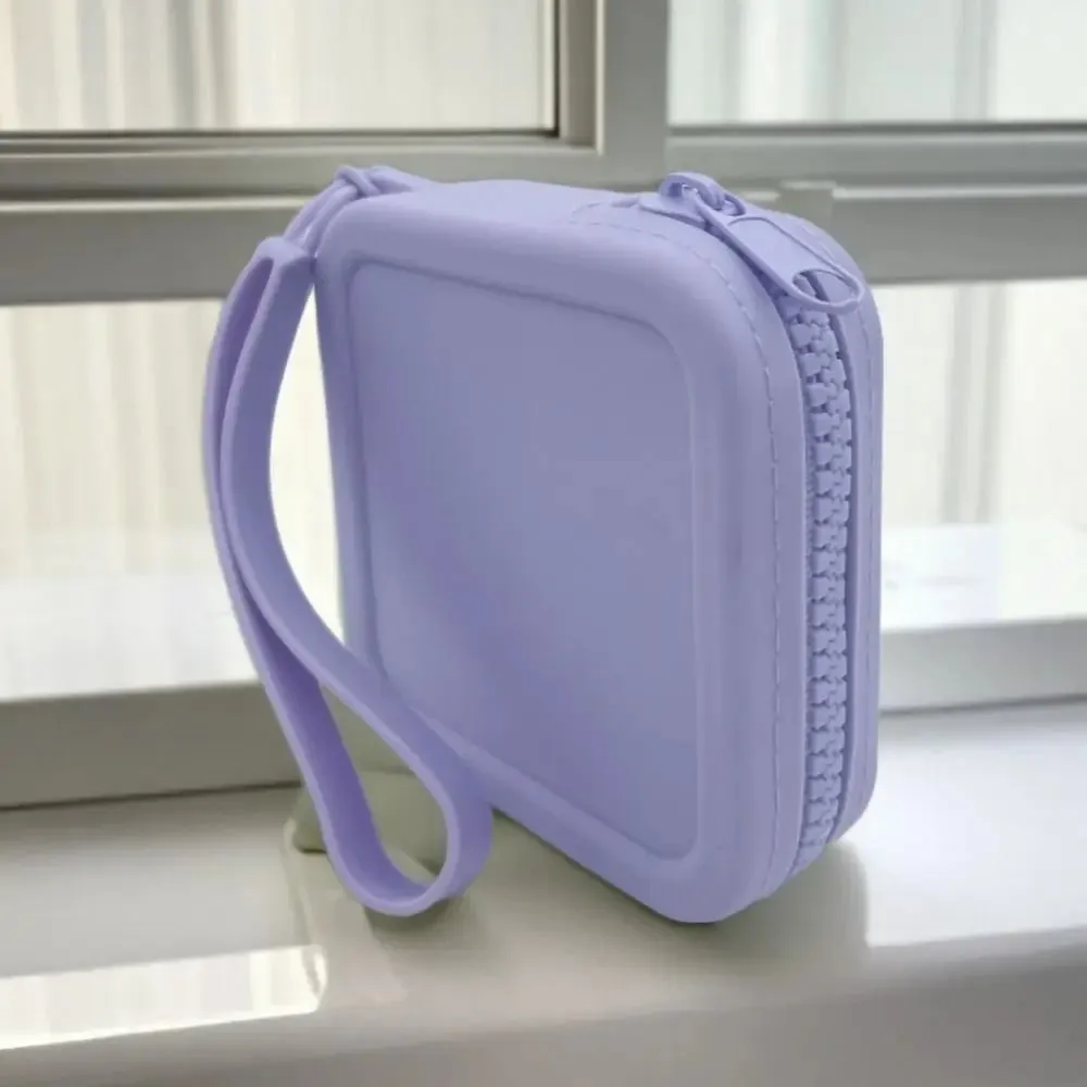Silicone Square  Storage Cosmetic Bag