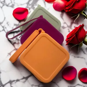 Silicone Square  Storage Cosmetic Bag