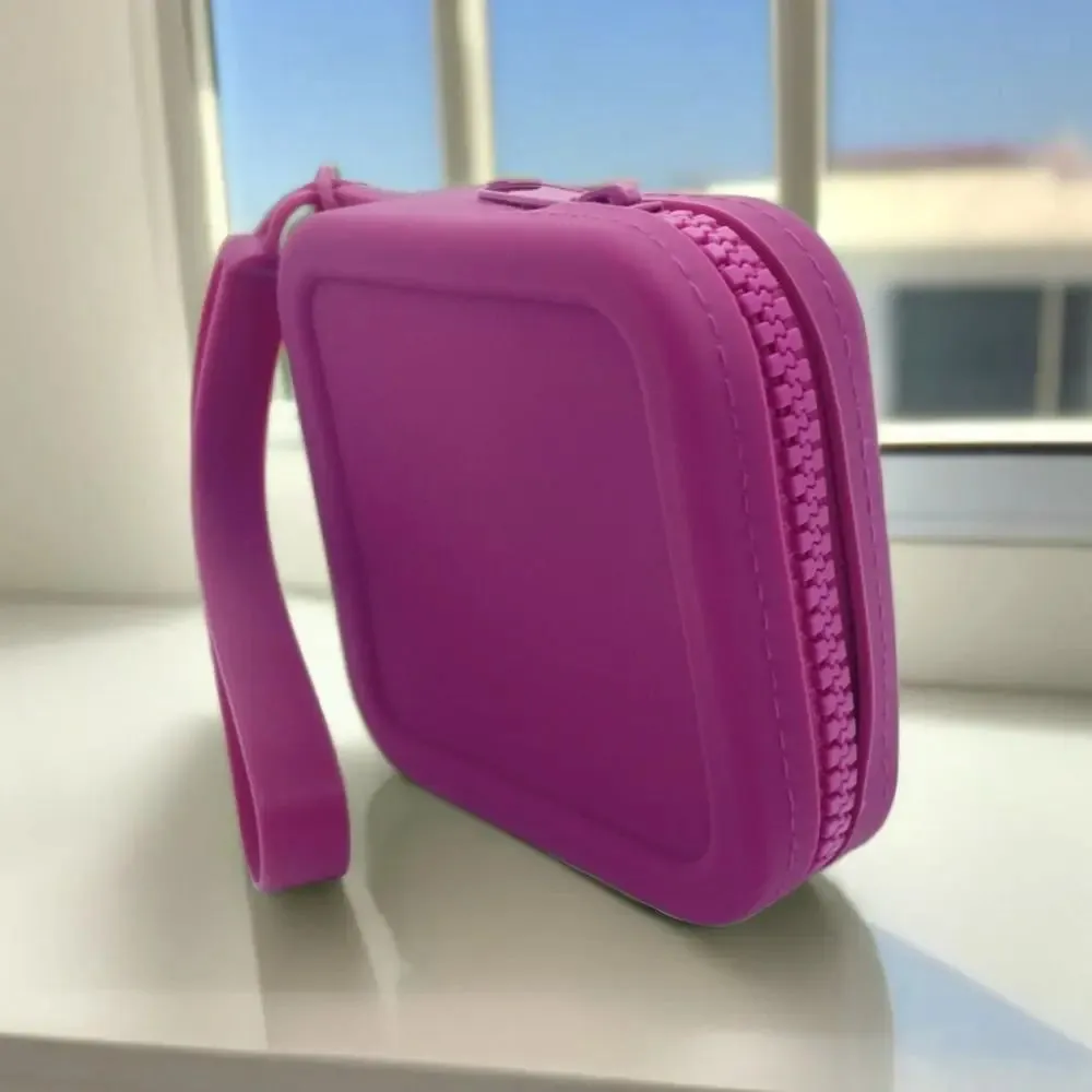Silicone Square  Storage Cosmetic Bag