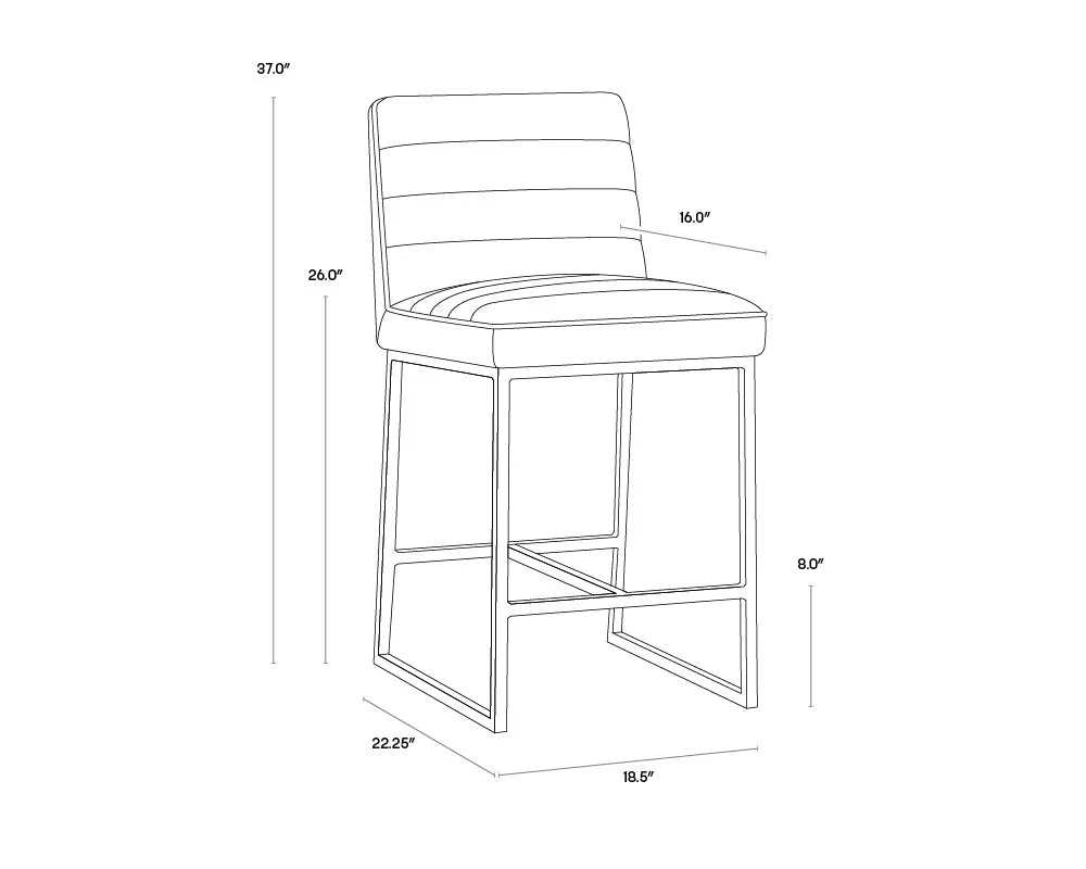 Sunpan Spyros Counter Stool