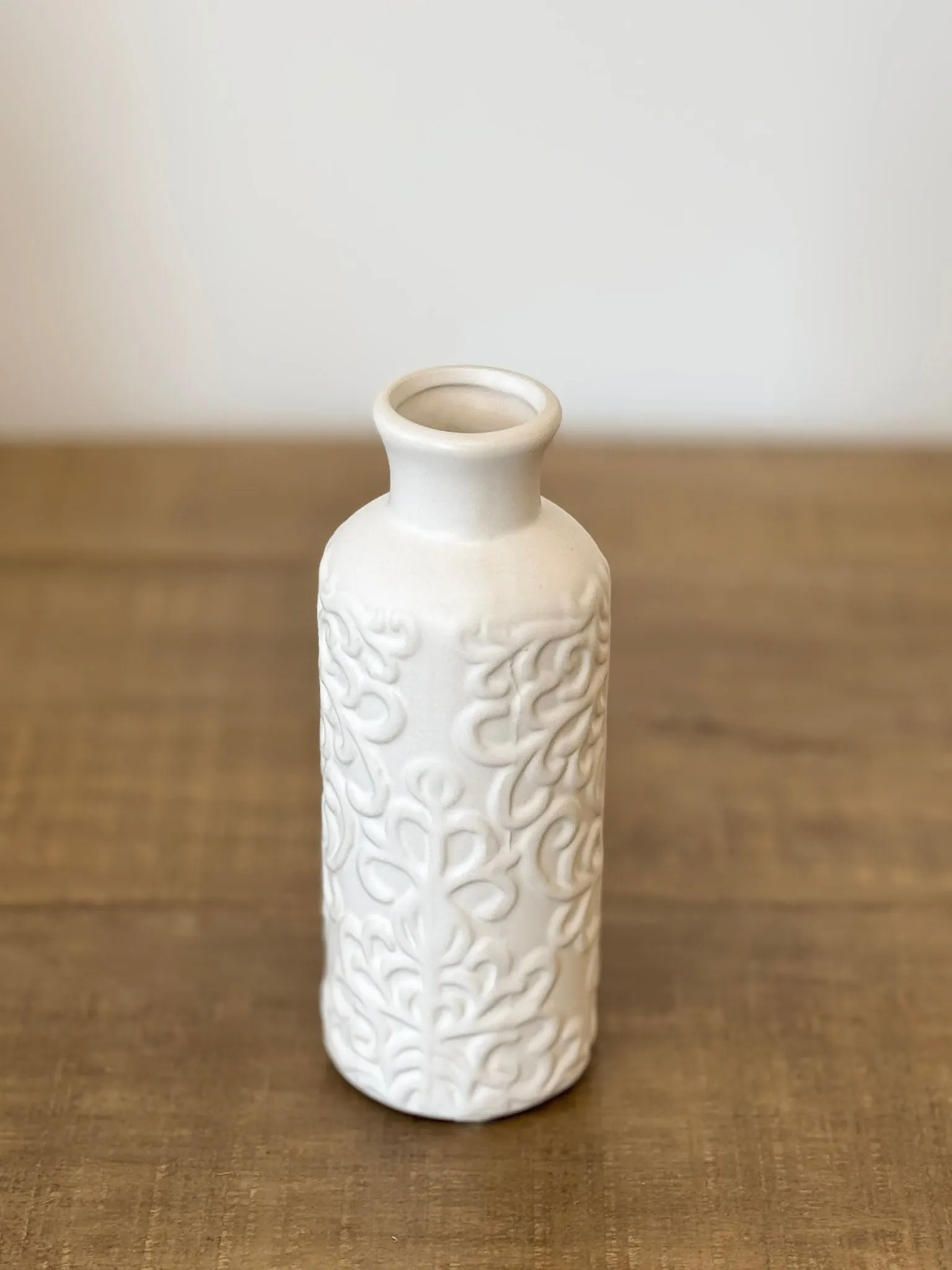 Textured Bottle Bud Vase
