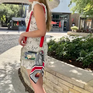 The Columbus Clear Small Studded Bag