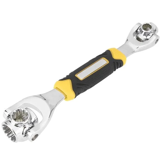 Universal Tiger Wrench 48 in 1 Tools Socket Works with Spline Bolts Torx 360 Degree