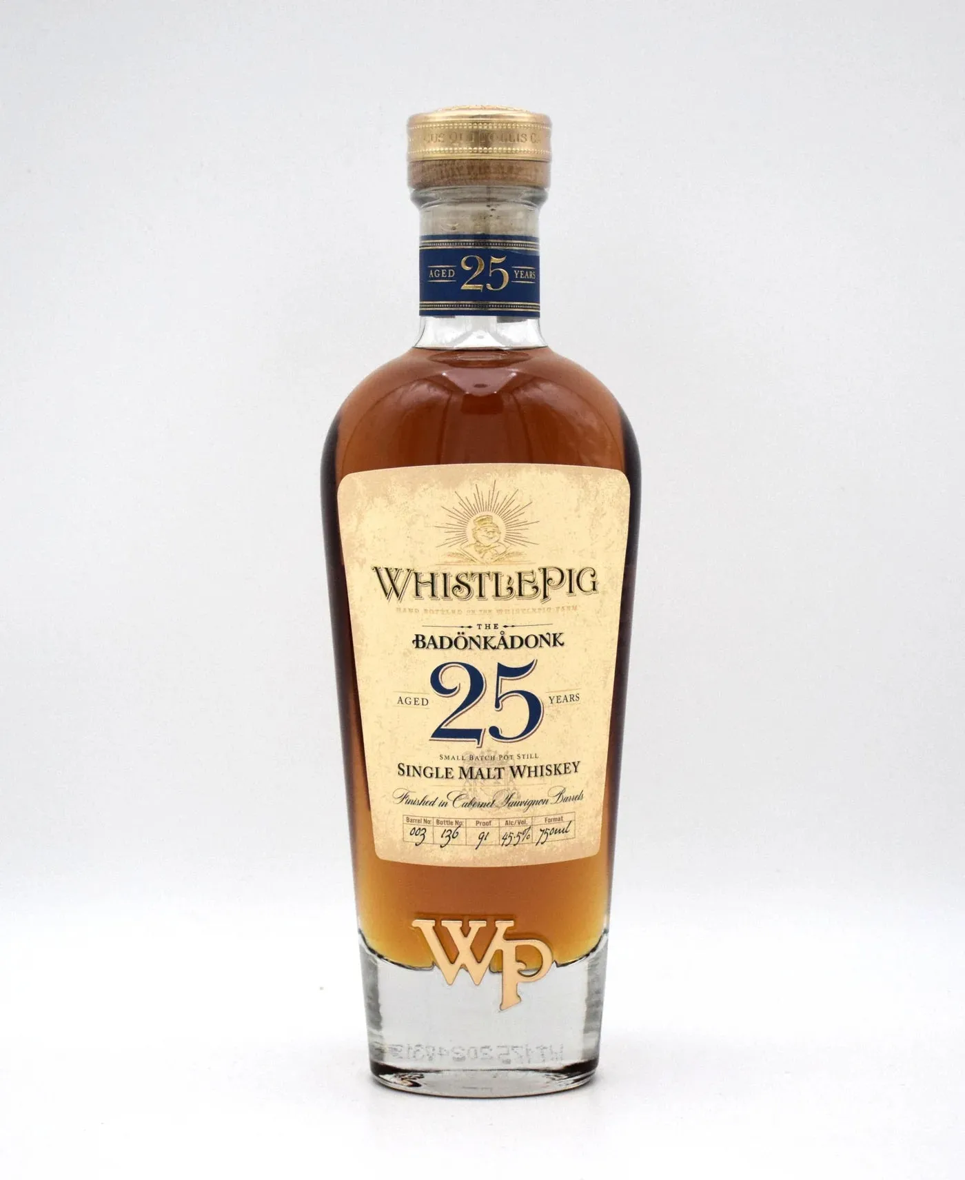 WhistlePig The Badonkadonk 25 Year Old Single Malt Whiskey 750ml