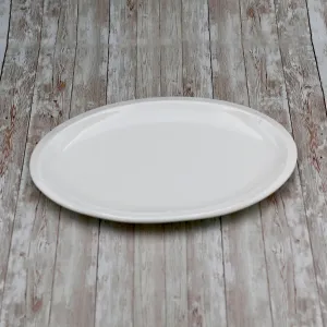 White Oval Platter 16" inch | 41 Cm