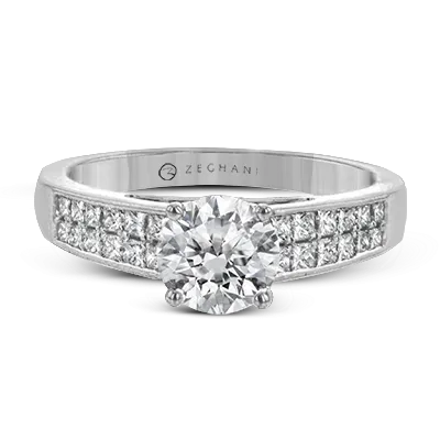 ZR2092 Engagement Ring in 14k Gold